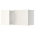 METOD Wall cabinet with 2 doors, white/Veddinge white, 80x40 cm