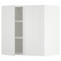 METOD Wall cabinet with shelves/2 doors, white/Stensund white, 60x60 cm