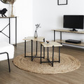 Set of 2 Side Tables, natual