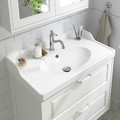 TÄNNFORSEN / RUTSJÖN Wash-stnd w drawers/wash-basin/tap, white, 82x49x74 cm