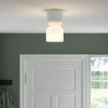 HAMNFYR Ceiling lamp, white, 14 cm