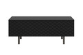 Coffee Table with Storage Scalia II 120, matt black, black legs