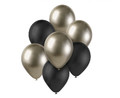 Balloon Bouquet 7pcs, prosecco-black