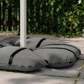 IGGÖN Sandbag for parasol base, dark grey