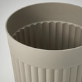 FRÄKENVÄXT Plant pot, in/outdoor/dark grey-beige, 24 cm