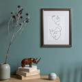 GoodHome Picture Frame Blanton 30 x 40 cm, antique silver