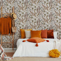 GoodHome Vinyl Wallpaper on Fleece Bronz, light beige