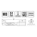 Yato Drill Tap M8 Hex