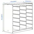TROFAST Frame, light white stained pine/room divider, 93x44x91 cm