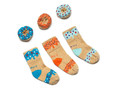 Dooky Gift Donut Socks Blueberry Orange 3 Paurs 0-9m