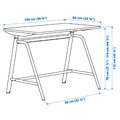 GLADHÖJDEN Desk sit/stand, white, 100x60 cm