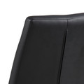 Chair Asama, black, chrome legs