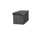 Pouffe Intesi Velse, velvet, black