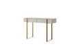 Modern Console Table Dresser Dressing Table Verica, cashmere/gold legs