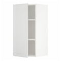 METOD Wall cabinet with shelves, white/Stensund white, 40x80 cm