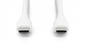 DIGITUS USB-C silicone connection cable, 1m, white