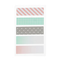 Removable Self-stick Notes Pastel 13x44mm, 5x 25pcs