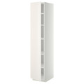 METOD High cabinet with shelves, white/Veddinge white, 40x60x200 cm