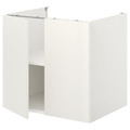 ENHET Bc w shlf/doors, white, 80x60x75 cm