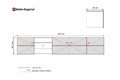 Wall-mounted TV Cabinet Asha 200 cm, matt white