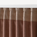 TIBAST Room darkening curtains, 1 pair, dark red, 145x300 cm
