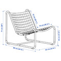 SKOGSÖN Easy chair, light green outdoor