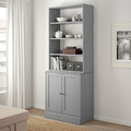 HAVSTA Storage combination, grey, 81x47x212 cm