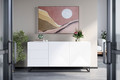 Cabinet with 3 Drawers & 2 Doors 167 cm Asha, metal legs, matt white