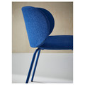 EKEDALEN / KRYLBO Table and 2 chairs, white/Tonerud blue, 80/120 cm