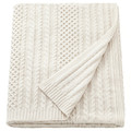 SÖRBYSKOGEN Throw, off-white, 130x170 cm