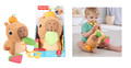 Fisher-Price Snuggly Snacky Capybara Plush Baby Sensory Toy HYR54 6m+