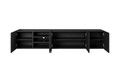 Wall-mounted TV Cabinet Asha 200 cm, matt black