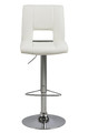 Bar Stool Sylvia, white/chrome