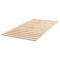 MALM Bed frame, high, w 2 storage boxes, white stained oak veneer/Lindbåden, 90x200 cm