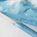 ÄNGSVITVINGE Duvet cover and 2 pillowcases, blue/white, 200x200/50x60 cm