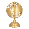 Decorative Metal Globe 28cm, gold