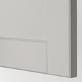METOD Base cabinet with shelves, white/Lerhyttan light grey, 20x60 cm