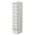 SKUBB Storage with 9 compartments, white, 22x34x120 cm