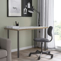 LAGKAPTEN / ADILS Desk, white anthracite/dark grey, 120x60 cm