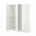 PAX / FORSAND Wardrobe combination, white/white, 150x60x201 cm