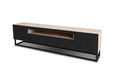 TV Cabinet Loftia 200 cm, metal legs, artisan/matt black