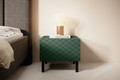 Set of 2 Nightstands Bedside Tables Scalia II 50, matt labrador, black legs