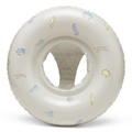 Vanilla Copenhagen Inflatable Swim Ring Baby Ocean Print Oyster Grey 1-3y
