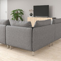 SÖDERHAMN Corner sofa, 4-seat, with open end/Tonerud grey