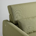 SLATORP 2-seat sofa, Vissle yellow-green