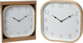 Wall Clock Wood look 30x30cm, natural