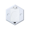Set of 2 Wall Lamps Hexagonal 8.5x7.5cm, battery-powered