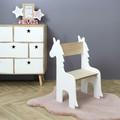 Children's Chair Unicorn, white/natural