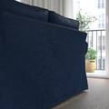 EKTORP 3-seat sofa with chaise longue, Kilanda dark blue