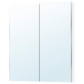 LETTAN Mirror cabinet with doors, mirror effect/mirror glass, 80x15x95 cm